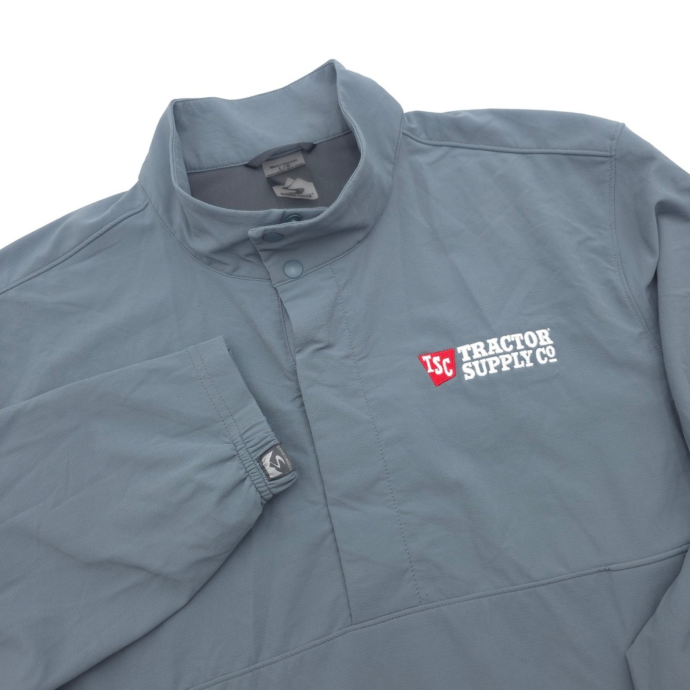 Storm Creek Mens Large Gray Tractor Supply Co Quarter Snap Pullover Jacket